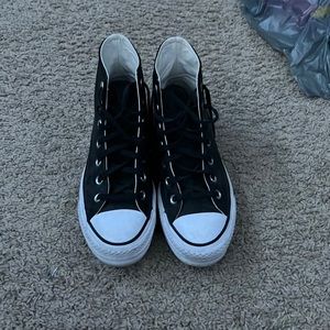 Black Leather Converse